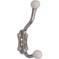 chrome coat hook with ceramic hook