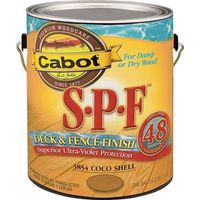 cabot spf deck & fence stain, 1gal coco shell