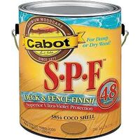 Cabot SPF Deck & Fence Stain, 1Gal Coco Shell