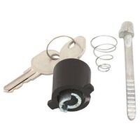 keylock round black push button