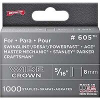 Arrow Wide Crown Staples, 5/16in.