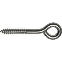 #10 large steel eye screws zinc
