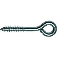 #10 Large Steel Eye Screws Zinc