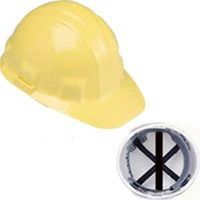 hard hat with 6 point pinlock, yellow