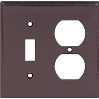 4246120 - 2G STD BRWN TGL/DUPLEX PLATE