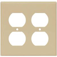 4249017 - 2G STD IVRY DUPLEX RECPT PLATE