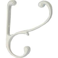 coat & hat hook, white