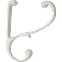 Coat & Hat Hook, White