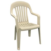 high back chair, desert clay