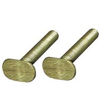 1/4in. x 2 1/4in. brass toilet bolts 