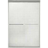 finesse sliding shower doors, 48in. silver