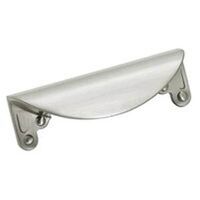 Plain Cup Pull, Satin Chrome