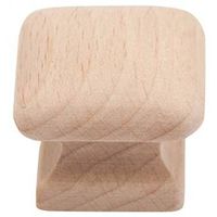 4399184 - 1-1/4 SQ HARDWOOD KNOB