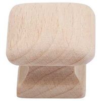 1 1/4" Square Hardwood Knobs