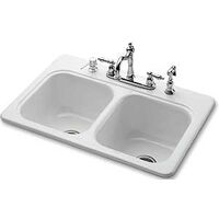 Kitchen Sinks, 33" x 22" x 9 1/2" White
