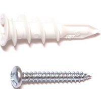 Midwest 10424 Light Duty Hollow Wall Anchor, NO 6 x 1 in, Plastic