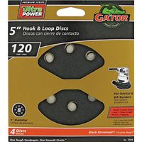 premium 8 hole hook & loop sanding disc 120 grit, 5in. 
