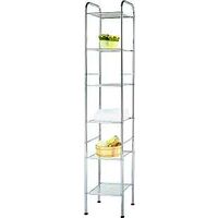 home basix 6 tier shelf, chrome