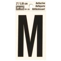 2in. reflective letter m