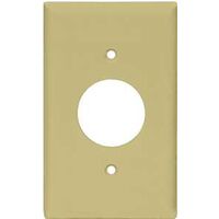 one gang receptacle plate, almond