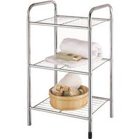 4531885 - CHROME SHELF 3-TIER 4 CASTERS