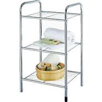 home basix 3 tier shelf, chrome