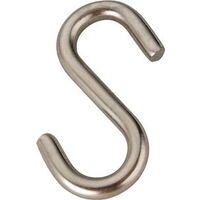 Open S Hook, 2 1/2in. Stainless Steel