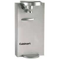 can opener, brushed chrome