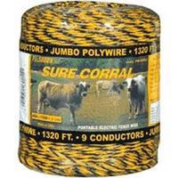 jumbo electric fence polywire, 1320