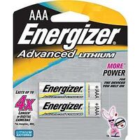 Energizer AAA Advanced Lithium Batteries, 2 Pk