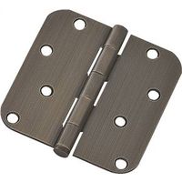 radius residential hinge, antique brass 4in.