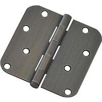 Radius Residential Hinge, Antique Brass 4in.