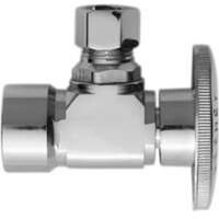 Quarter Turn Angle Valve, 1/2in. x 3/8in. Brushed Nickel