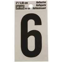 vinyl reflective self adhesive number, #6