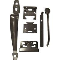 ornamental thumb latch, black
