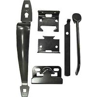 Ornamental Thumb Latch, Black