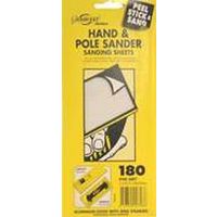 sandpaper, 180 grit 5 pk