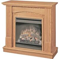 Compact Electric Fireplace, 4,910 Btu Oak