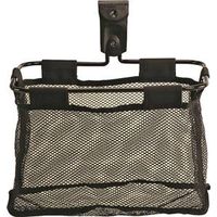 track system garage basket storage hook, black