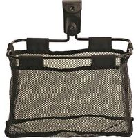 track system garage basket storage hook, black
