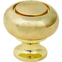1 1/4" Polished Brass Knob