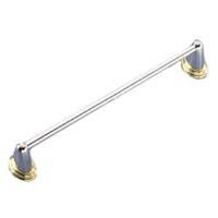 Towel Bar, Brass/Chrome 24"
