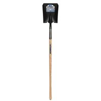 Structron 49345 Shovel, 9-1/2 in W x 11.7 in L, Tempered Steel, 48 in, Tapered, D-Grip Hardwood Handle