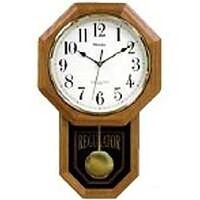 Chime Wall Clock, 18in. x 11in. Oak