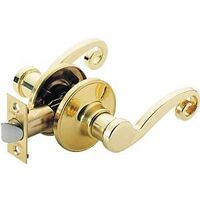 passage lever set, polished brass