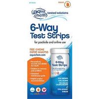 Six Way Pool Test Strip, 50 Pk