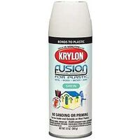 Krylon Fusion Spray Paint, Satin White 12 oz
