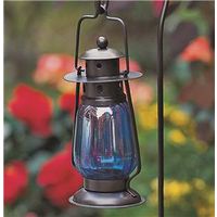 blue & bronze candle lantern