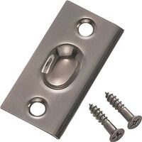 Square Corner Strike Plate, Antique Nickel