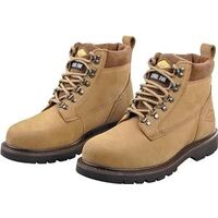 Nubuck Leather Steel Toe Work Boots, 10 1/2 Mens 